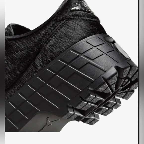 Nike Air Jordan 1 Low Brooklyn 'Black Pony' silver captoe platforms  size 9 new‎ - Picture 10 of 15